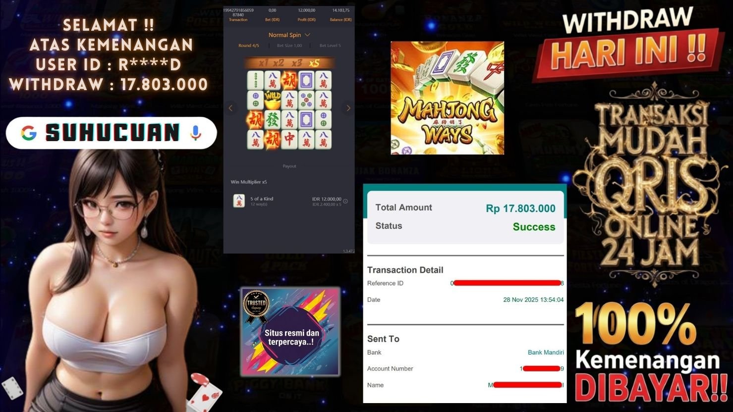 SUHUCUAN JACKPOT SLOT MAHJONG WAYS